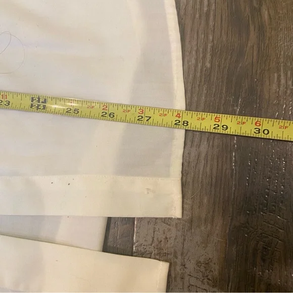 Vintage ivory button down blouse embroidered tea set motif - Picture 5 of 8